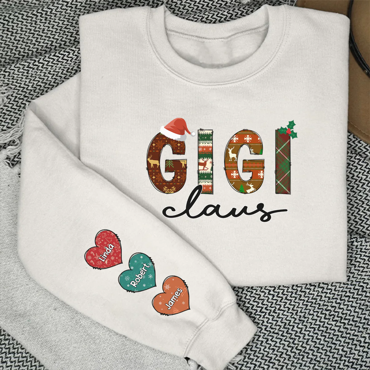 Nana Claus - Personalized Custom Sweatshirt - Image 4