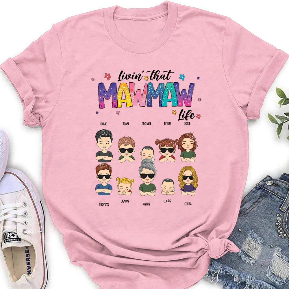 Nana Life - Personalized Custom Women's T-shirt - Image 4