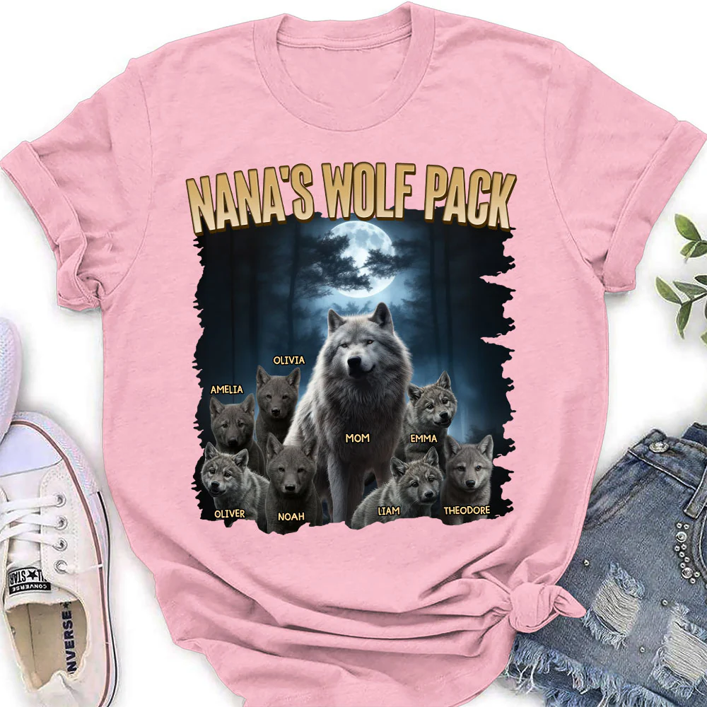 Nana Wolf Pack Ver 1 - Personalized Custom Shirt - Image 4