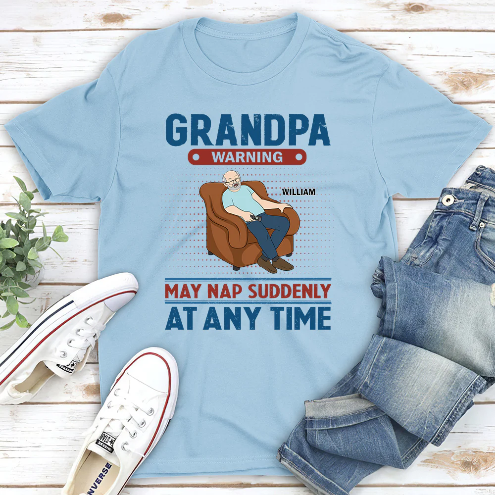 Nap At Anytime - Personalized Custom Shirt - Image 3