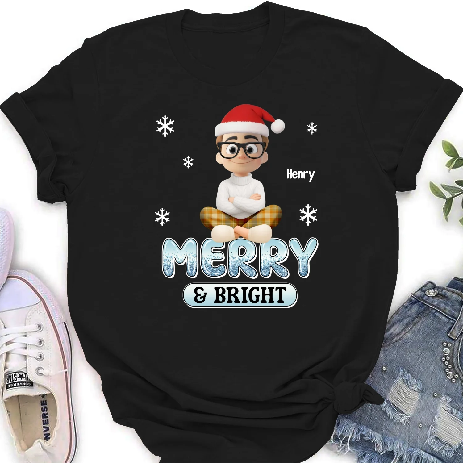 Naughty And Nice Christmas - Personalized Custom Shirt - Image 17