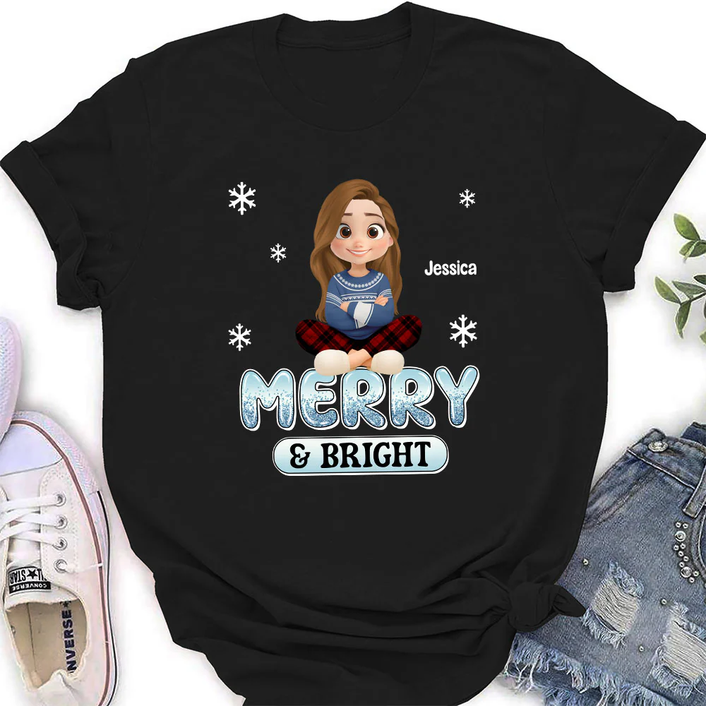 Naughty And Nice Christmas - Personalized Custom Shirt - Image 2
