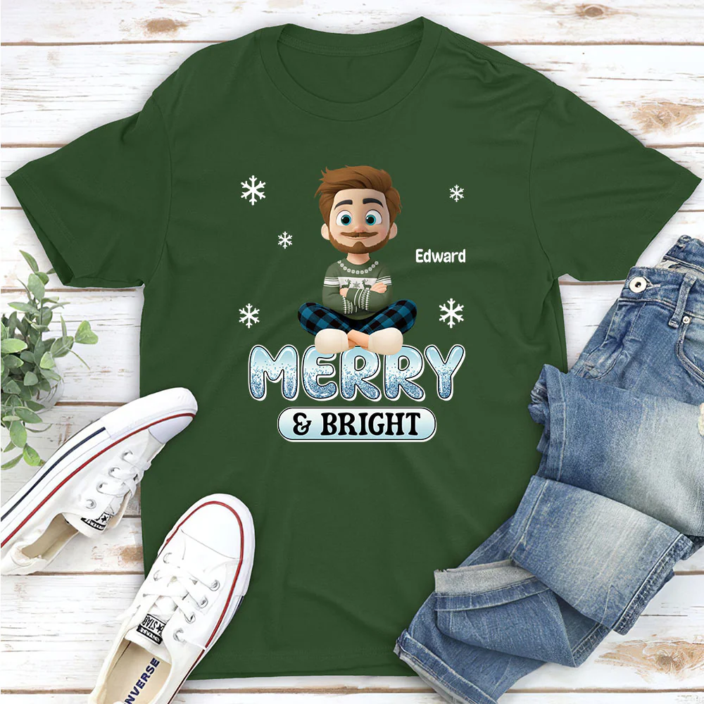 Naughty And Nice Christmas - Personalized Custom Shirt - Image 3