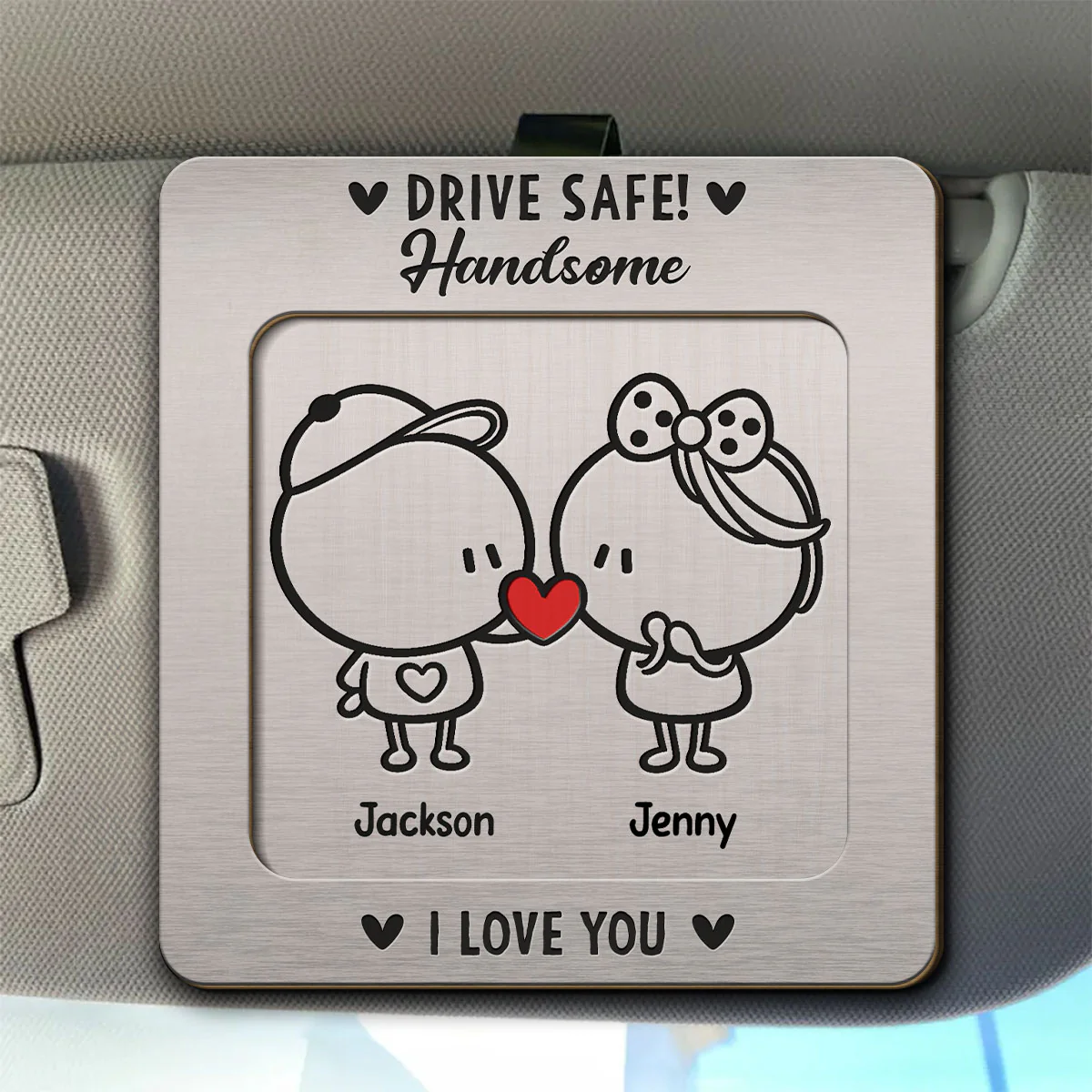 Need You Husband - Personalized Custom Car Visor Clip