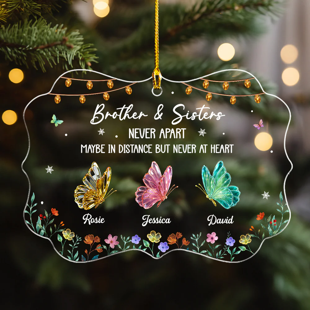 Never Apart - Personalized Custom Acrylic Ornament