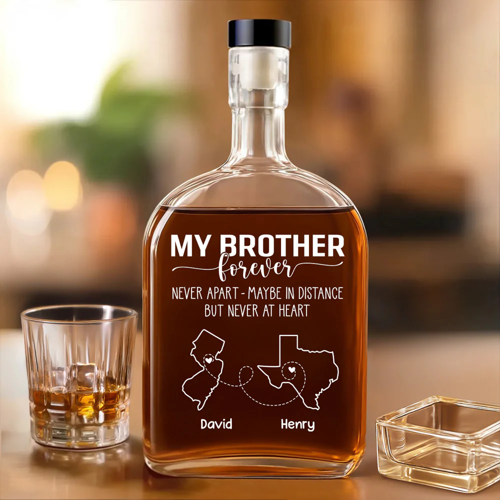 Never Apart - Personalized Custom Spirits Decanter