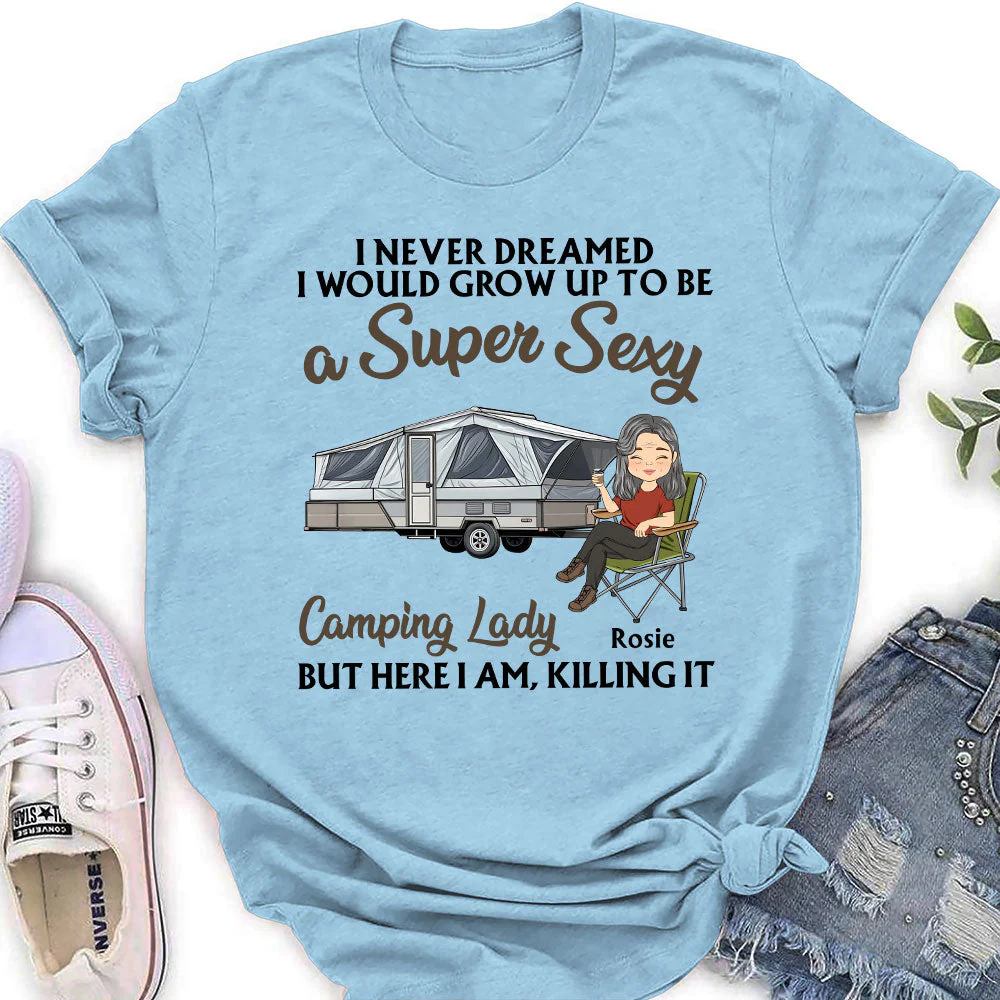 Never Dreamed - Personalized Custom Women's T-shirt - Image 3