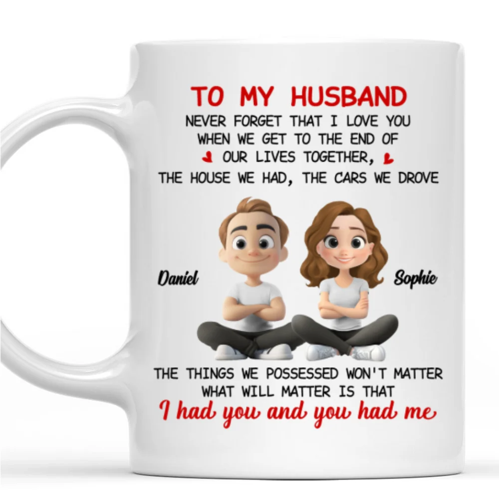 Never Forget I Love You - Personalized Custom Coffee Mug - Image 7