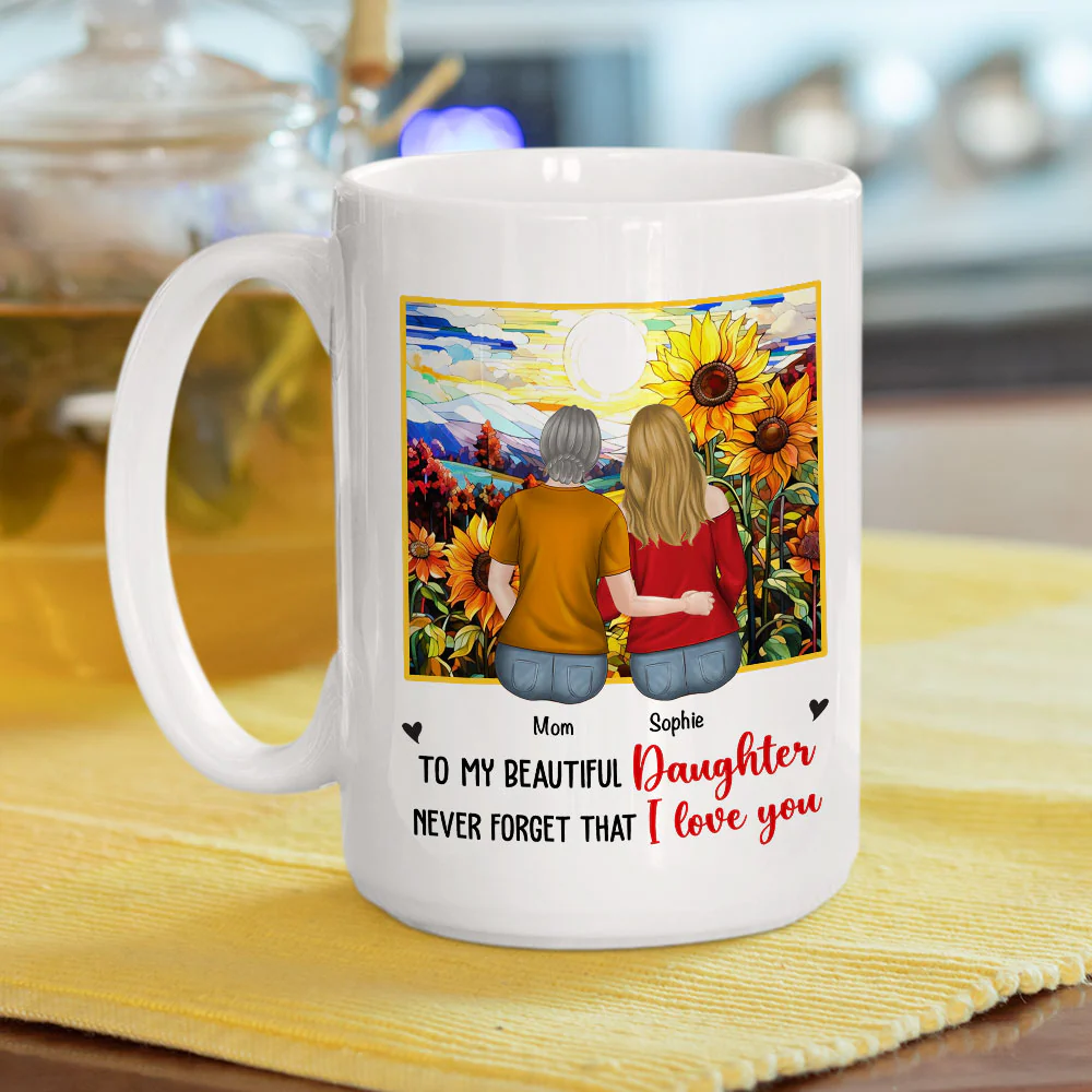Never Forget I Love You - Personalized Custom Coffee Mug - Image 4