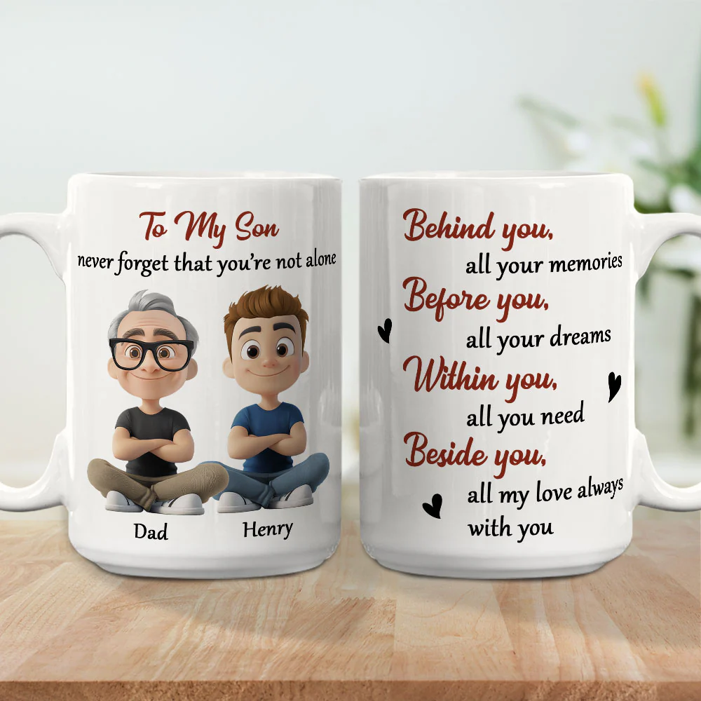 Never Forget That I Am Here - Personalized Custom Coffee Mug - Image 4
