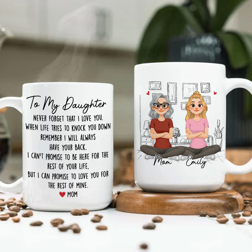 Never Forget That I Love You - Personalized Custom Coffee Mug - Image 6
