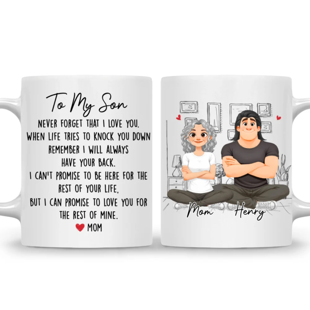 Never Forget That I Love You - Personalized Custom Coffee Mug - Image 8