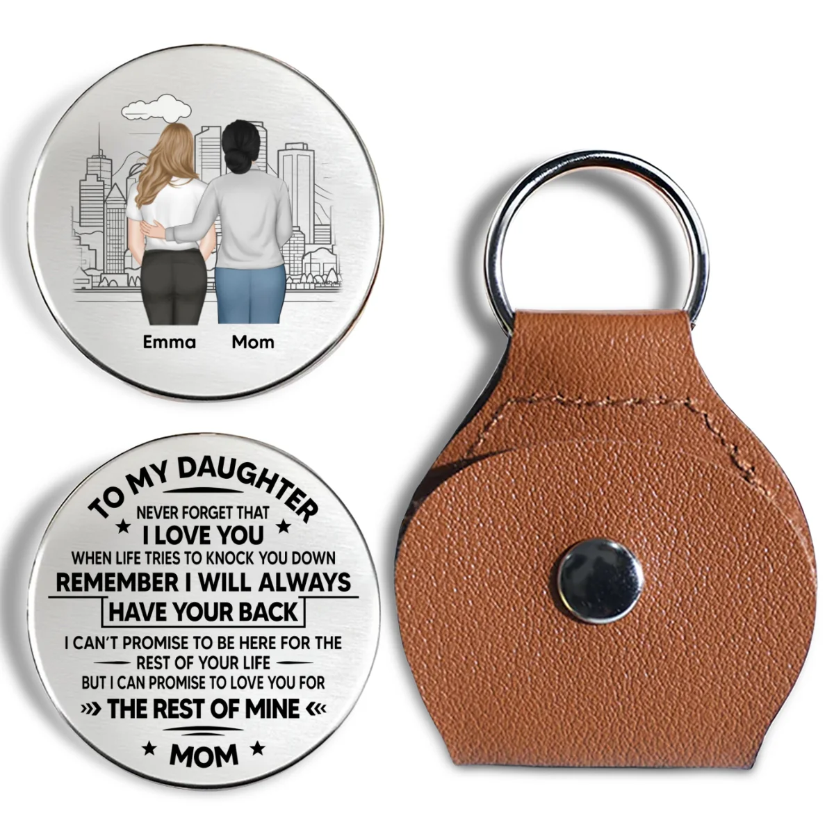 Never Forget That I Love You - Personalized Custom Pocket Hug - Image 7
