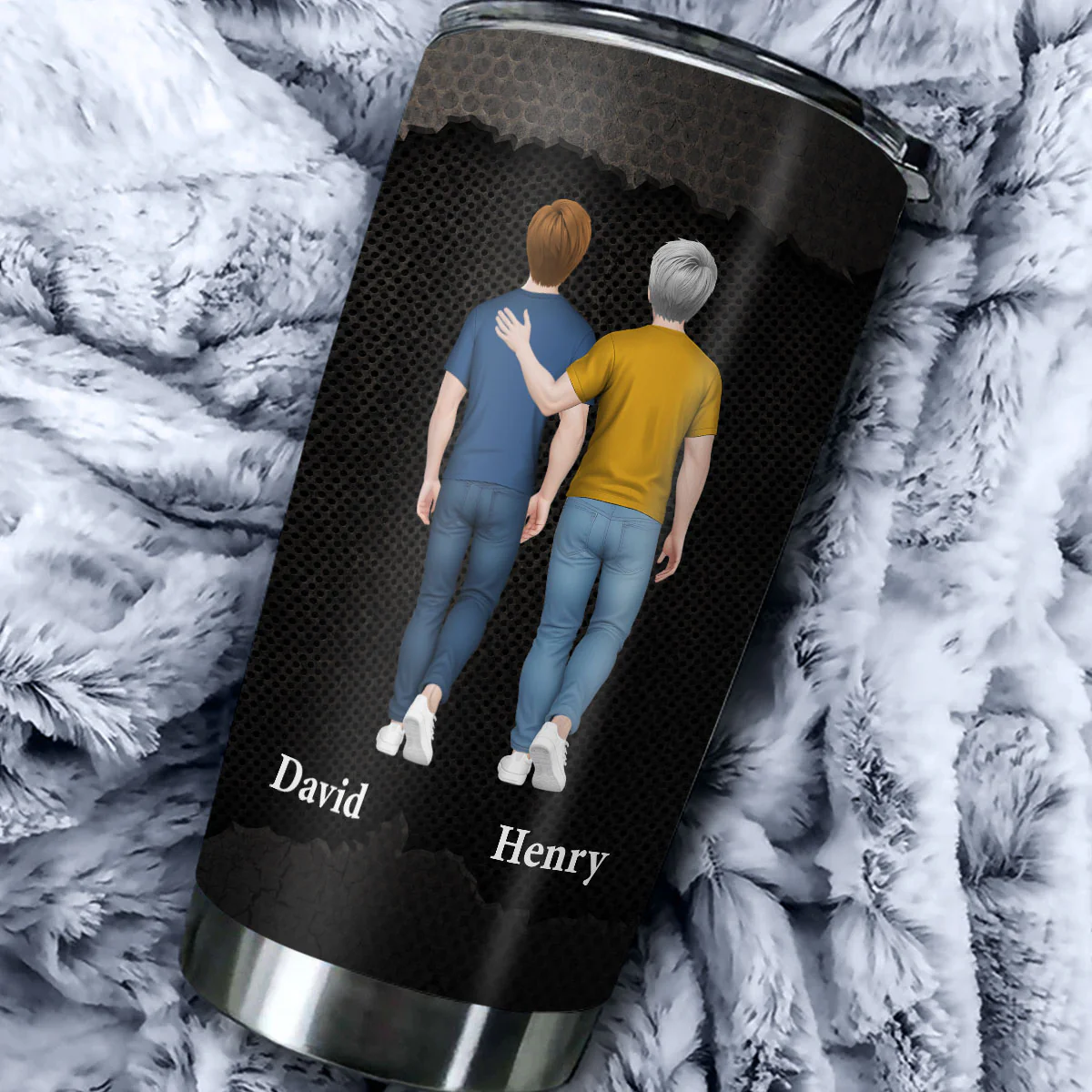Never Forget That I Love You Son - Personalized Custom Tumbler - Image 5