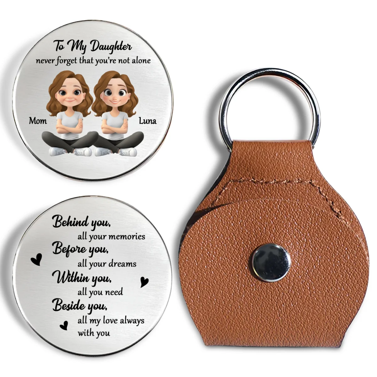 Never Forget That - Personalized Custom Pocket Hug - Image 6