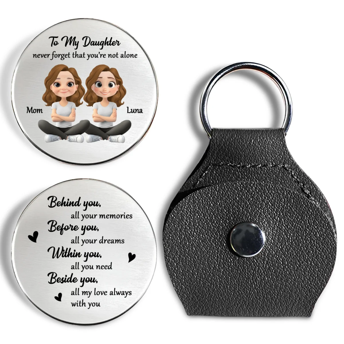 Never Forget That - Personalized Custom Pocket Hug - Image 7