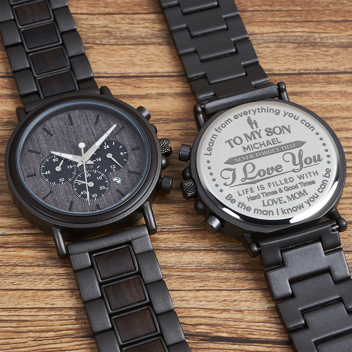 Never Forget That - Personalized Engraved Wooden Watches GQ026 - Image 5