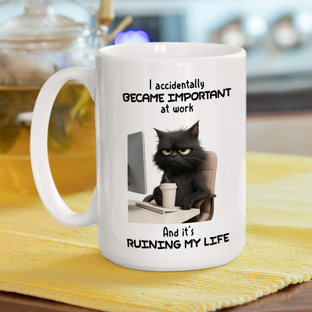 Never See This Coming - Personalized Custom Coffee Mug - Image 3