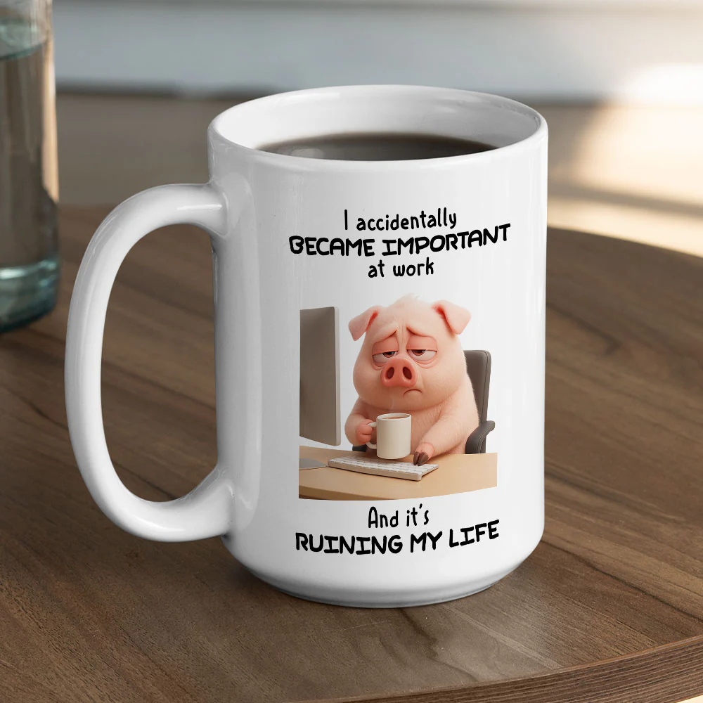 Never See This Coming - Personalized Custom Coffee Mug - Image 4