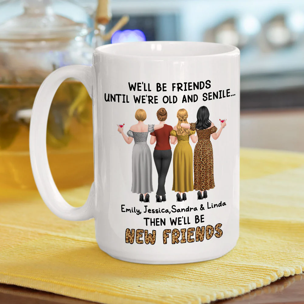 New Friends - Personalized Custom Coffee Mug - Image 2