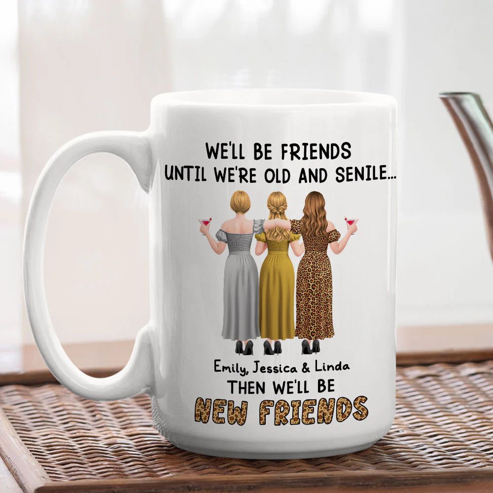 New Friends - Personalized Custom Coffee Mug - Image 3