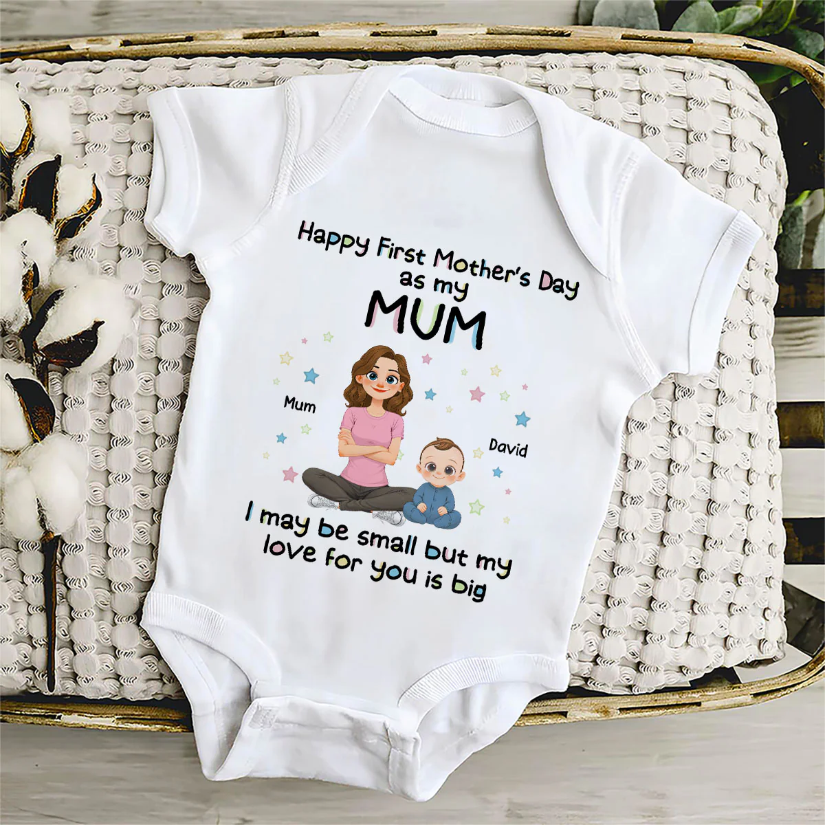 New Mom Love - Personalized Custom Baby Onesie - Image 5