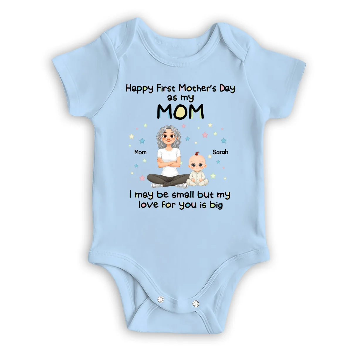 New Mom Love - Personalized Custom Baby Onesie - Image 8
