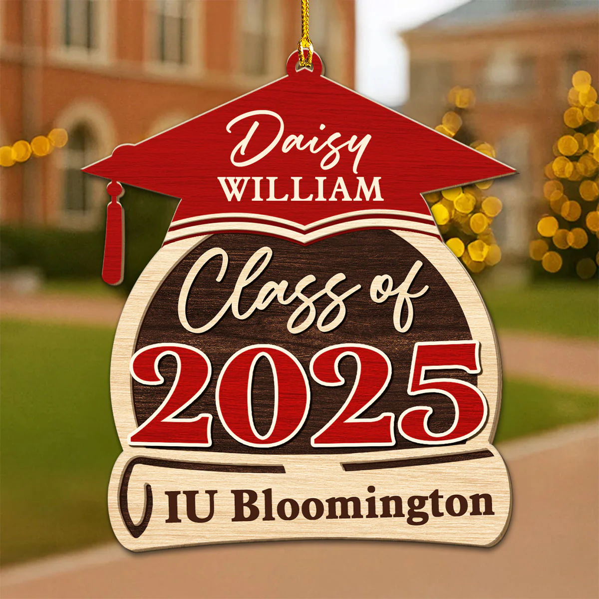 Next Chapter Starts Now - Personalized Custom Wood Ornament