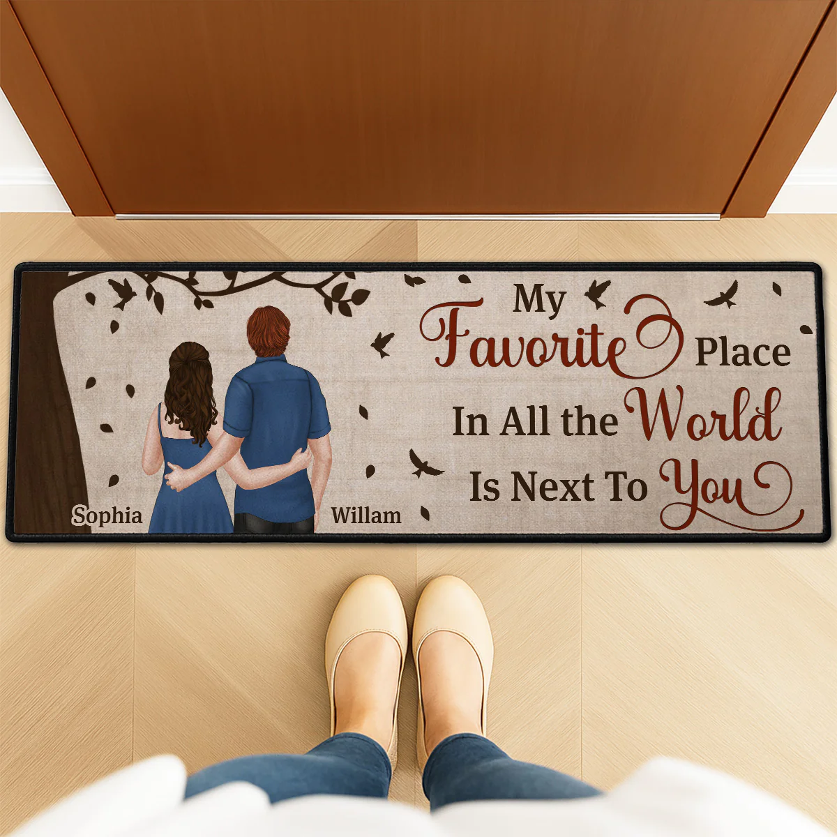 Next To You - Personalized Custom Runner Rug - Image 3