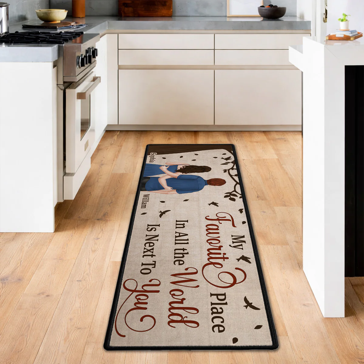 Next To You - Personalized Custom Runner Rug - Image 5