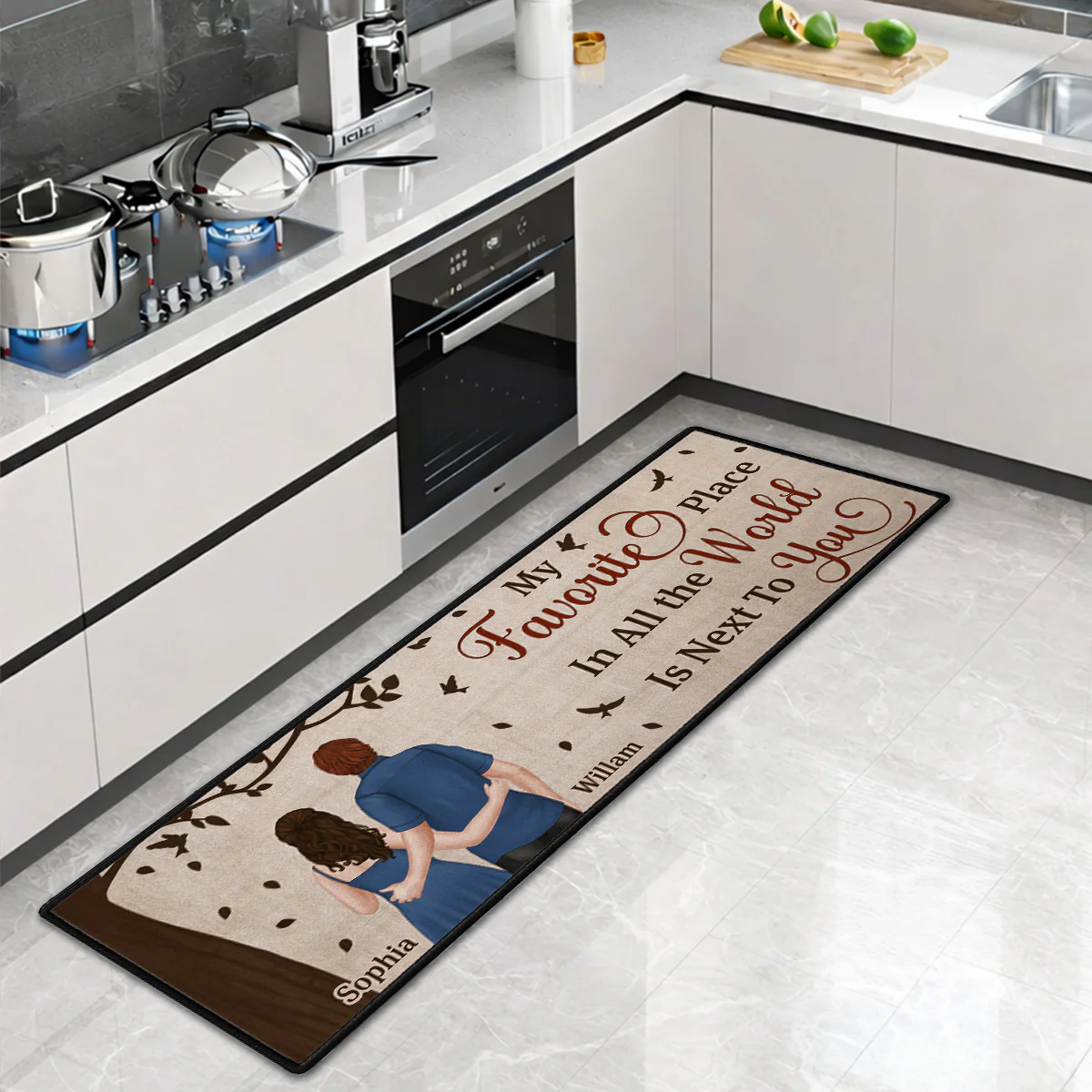 Next To You - Personalized Custom Runner Rug - Image 6