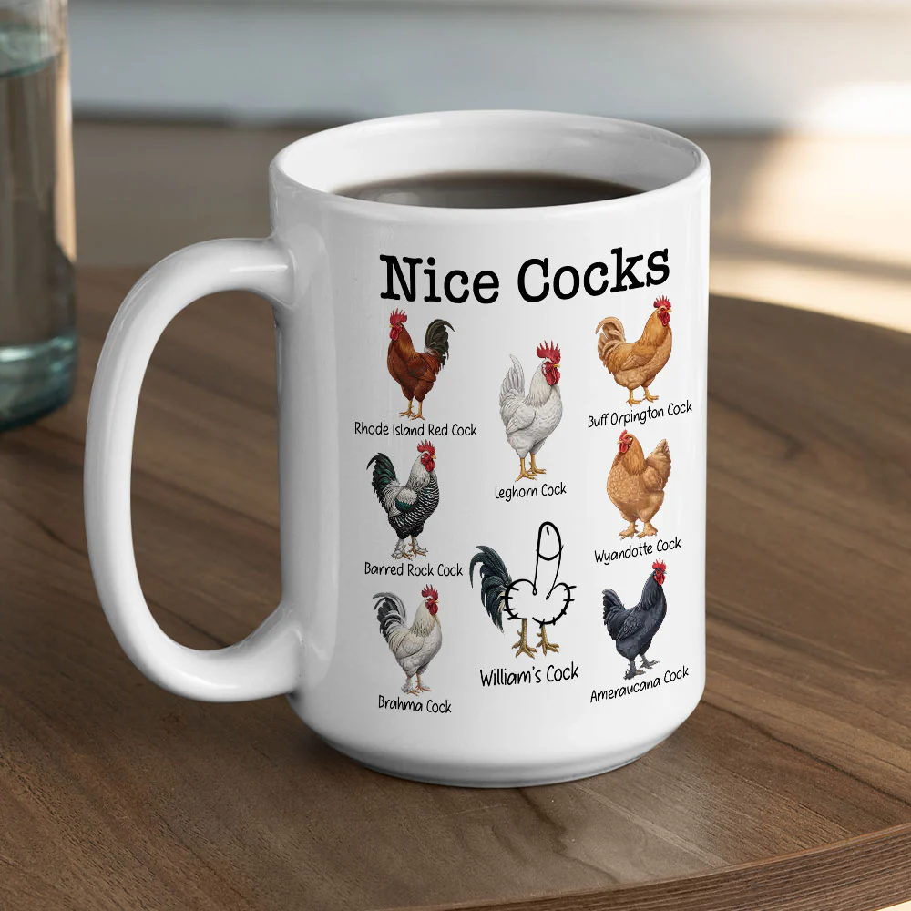 Nice Cocks - Personalized Custom Coffee Mug - Image 4