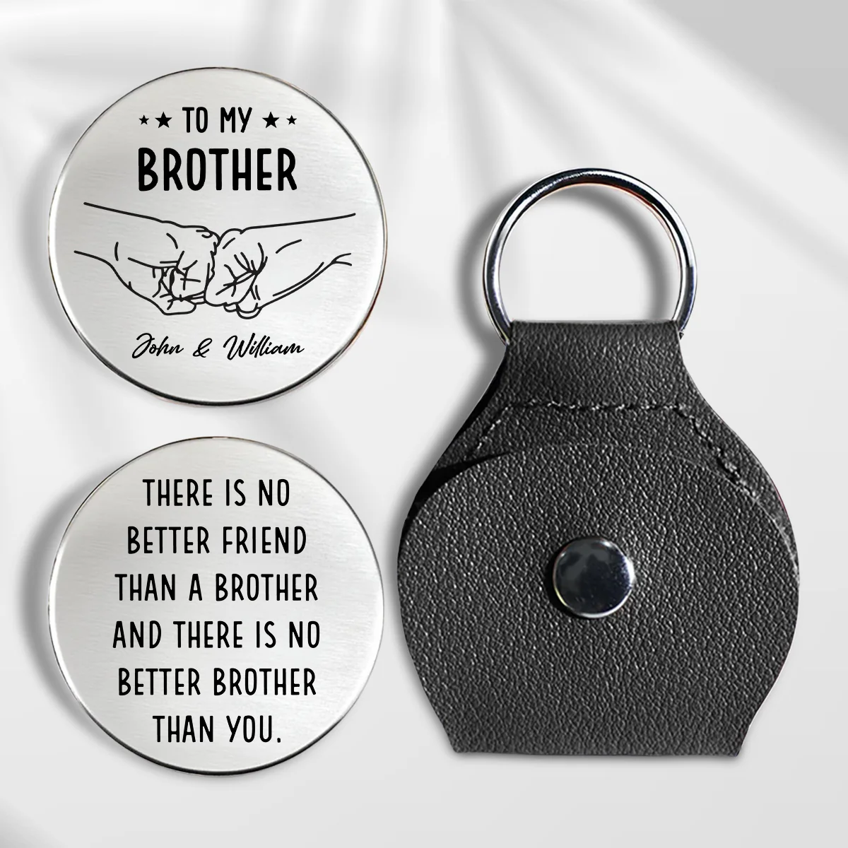 No Better Brother Than You - Personalized Custom Pocket Hug