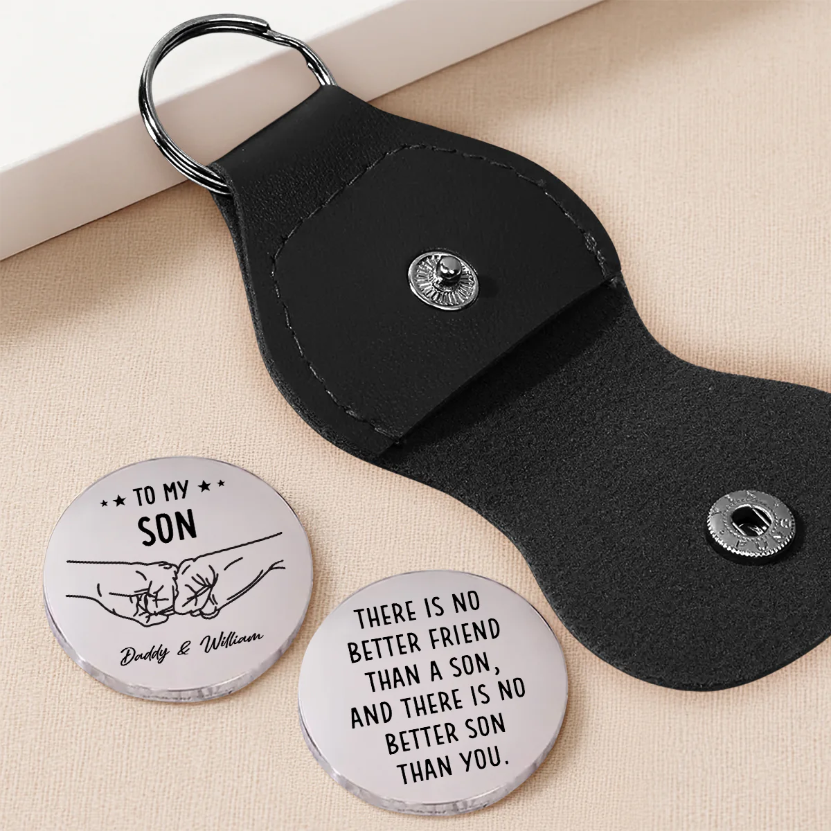 No Better Son Than You - Personalized Custom Pocket Hug - Image 2