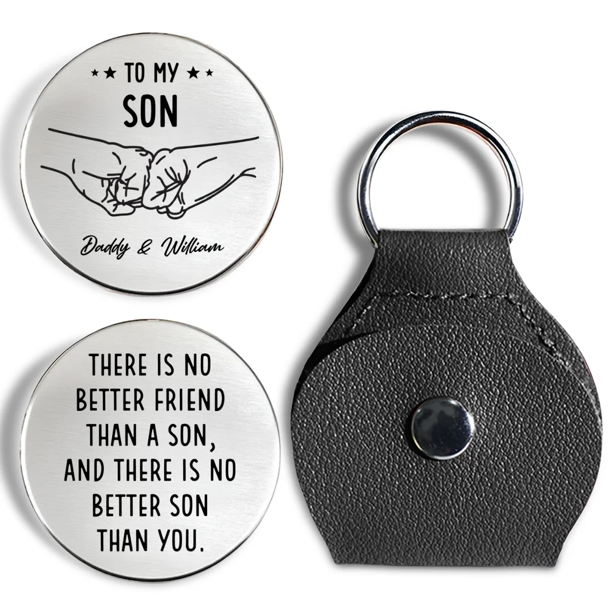 No Better Son Than You - Personalized Custom Pocket Hug - Image 7