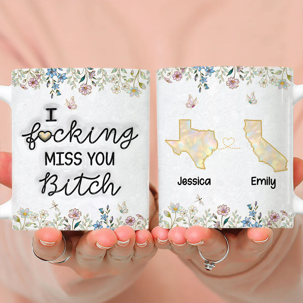 No Distance Can Break Us - Personalized Custom 3D Inflated Effect Mug - Image 3