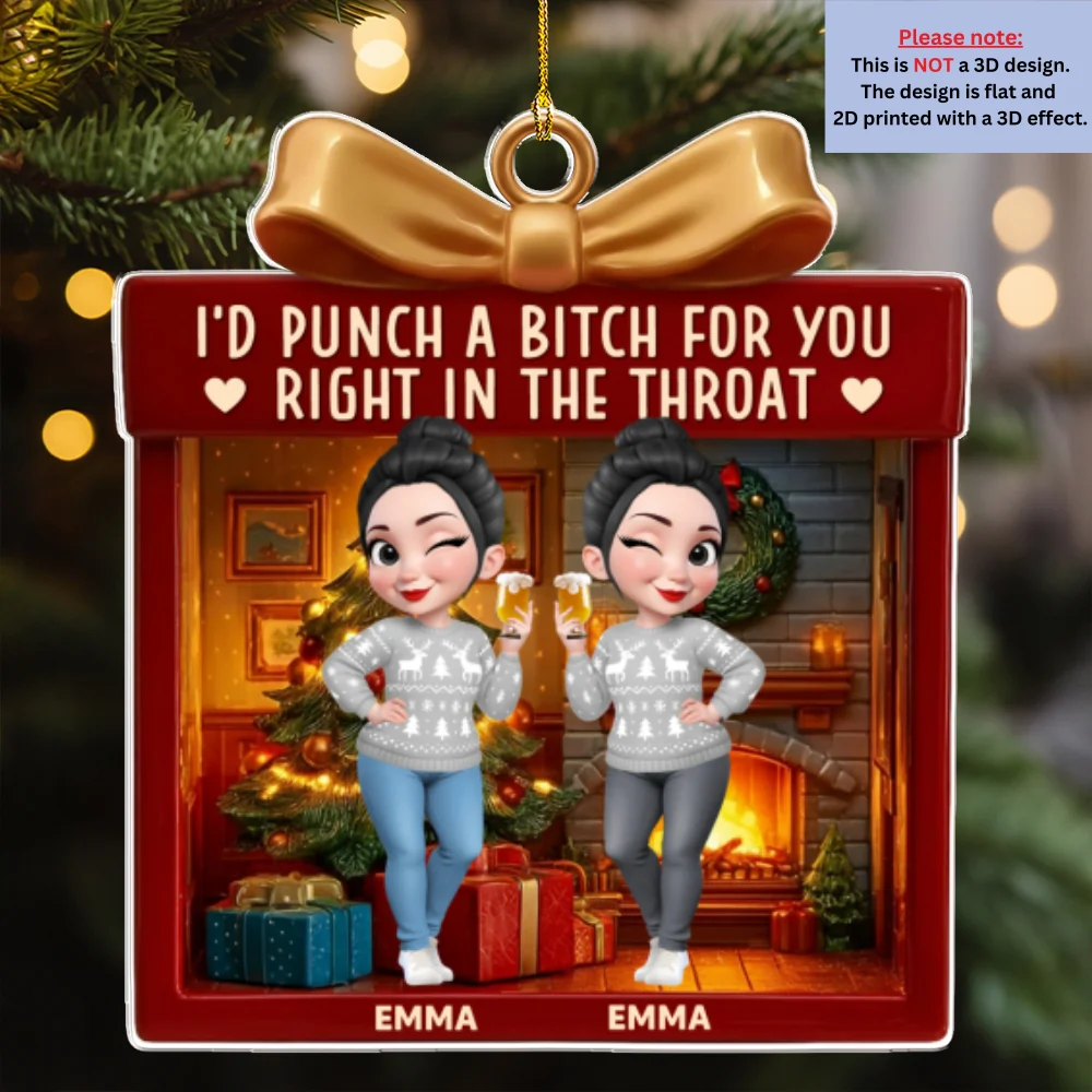 No Gift Better Than This - Personalized Custom 3D Effect Acrylic Ornament - Image 6