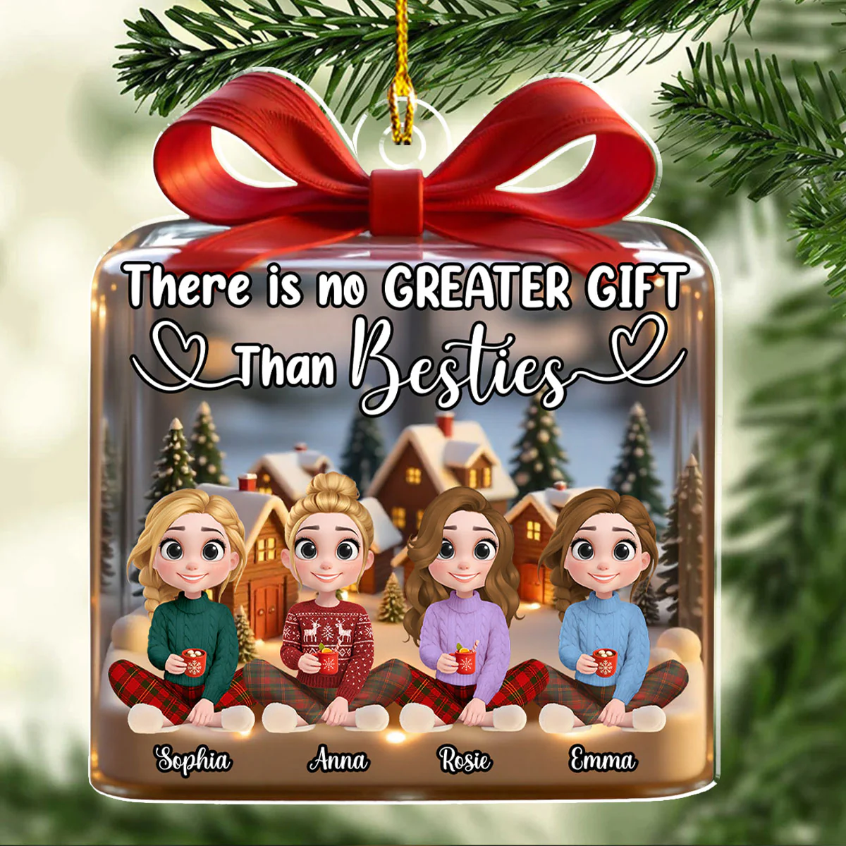 No Greater Gift - Personalized Custom Acrylic Ornament - Image 3