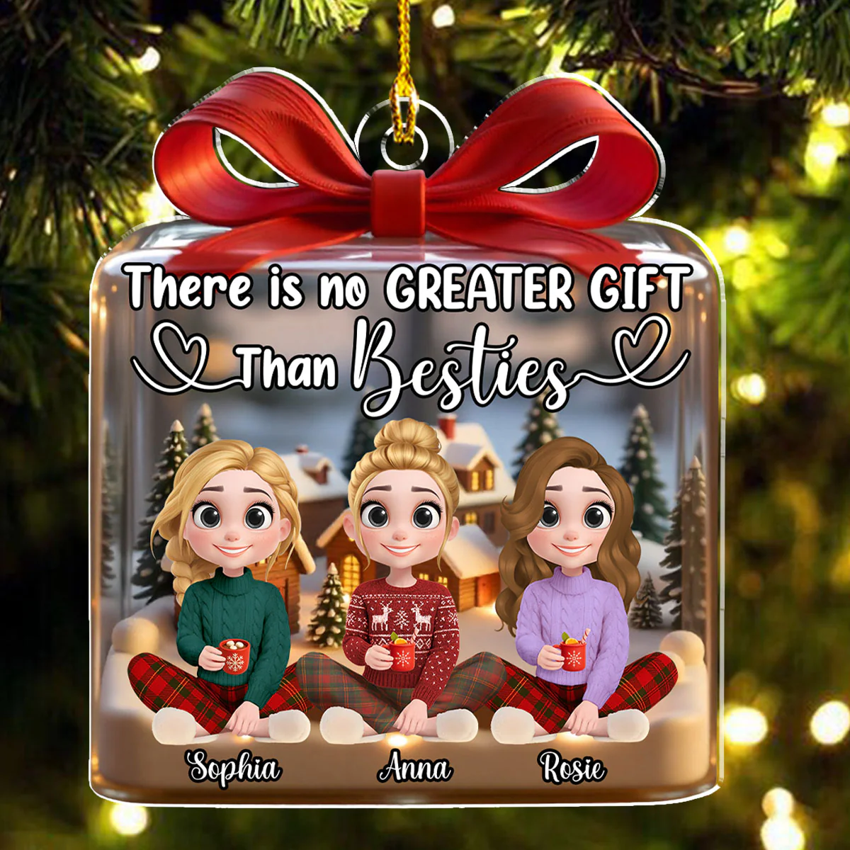 No Greater Gift - Personalized Custom Acrylic Ornament - Image 4