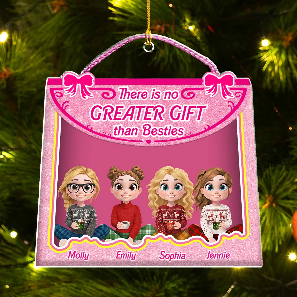 No Greatest Gift Than All You - Personalized Custom Acrylic Ornament - Image 5