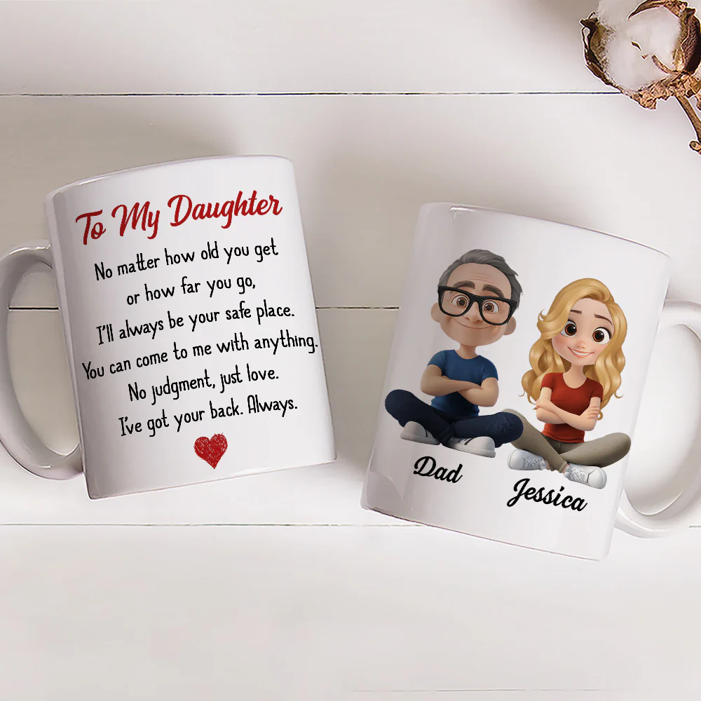 No Judgment Just Love- Personalized Custom Coffee Mug - Image 3