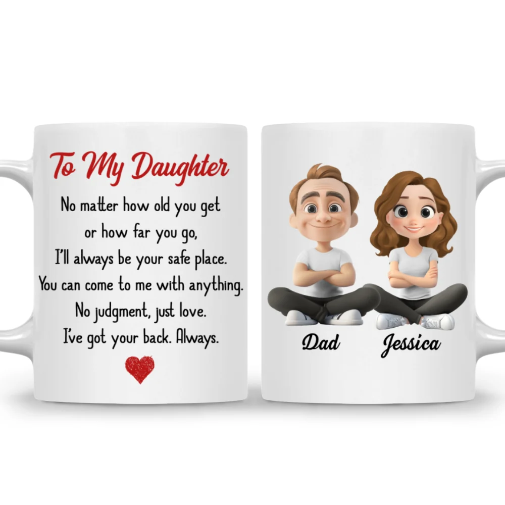 No Judgment Just Love- Personalized Custom Coffee Mug - Image 7