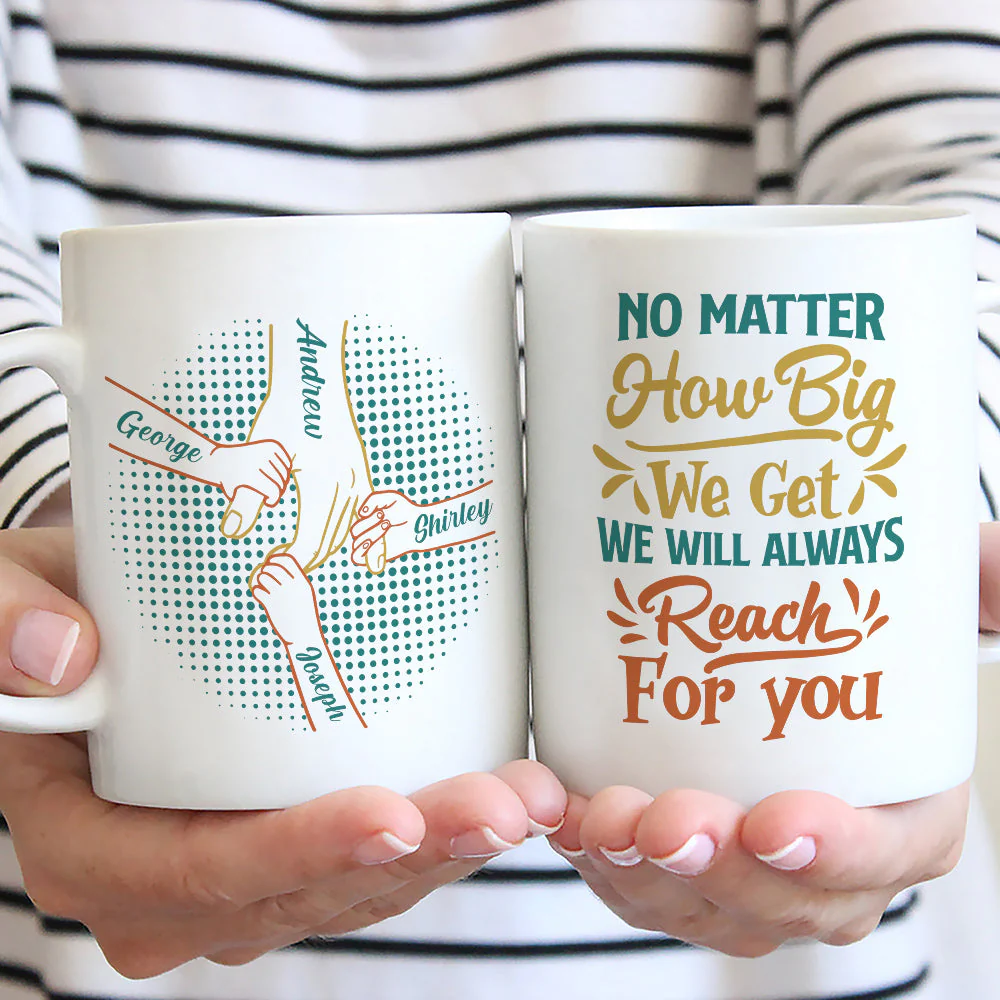 No Matter How Big We Get - Personalized Custom Coffee Mug - Image 2