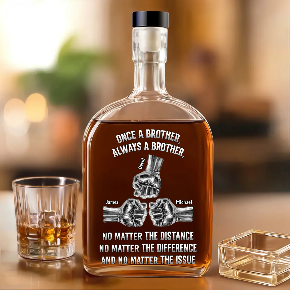 No Matter The Issue - Personalized Custom Spirits Decanter