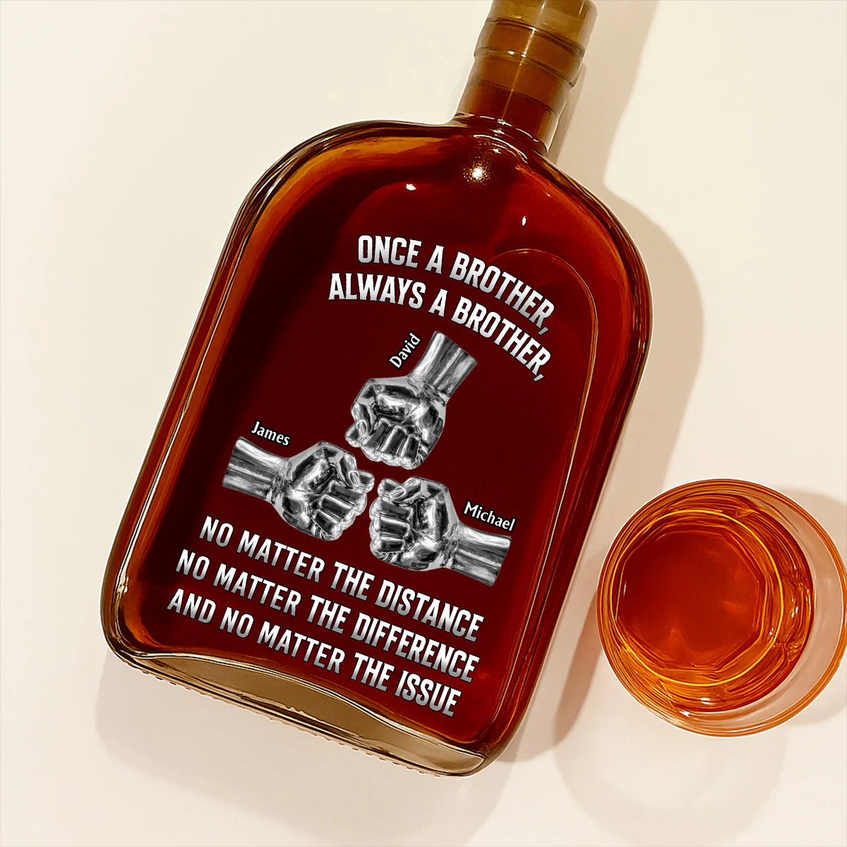 No Matter The Issue - Personalized Custom Spirits Decanter - Image 3
