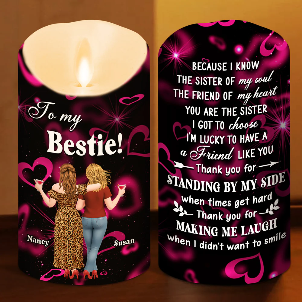 No Matter What Happens - Personalized Custom LED Candle