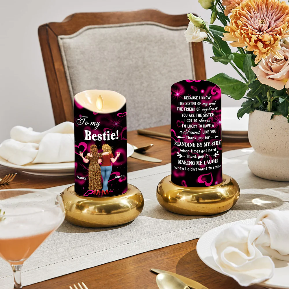 No Matter What Happens - Personalized Custom LED Candle - Image 3