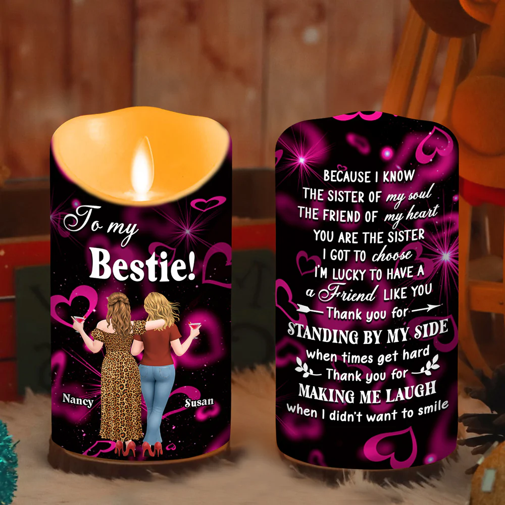 No Matter What Happens - Personalized Custom LED Candle - Image 4