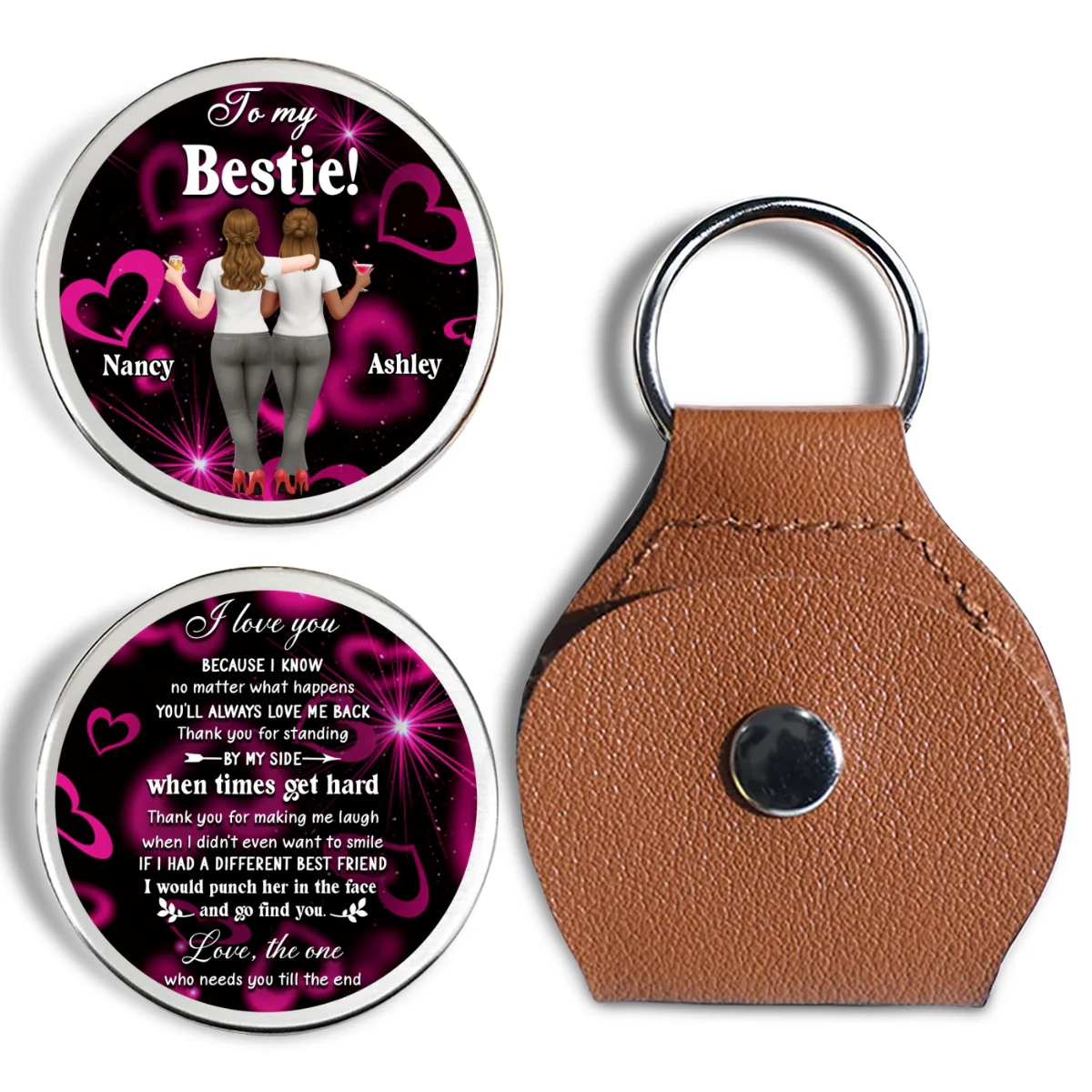 No Matter What Happens - Personalized Custom Pocket Hug - Image 6