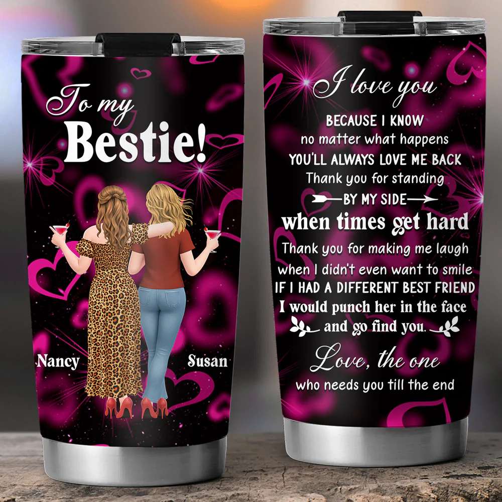 No Matter What Happens - Personalized Custom Tumbler - Image 5